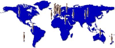 Overview map of the worldwide Beamer project by Eckhard Weber