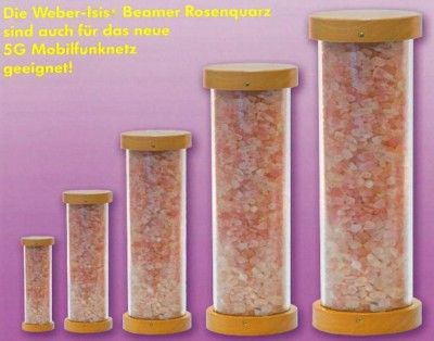 Weber-Isis®-Beamer Rose Quartz 1:1 to 1:5 for harmonization possible with all kinds of radiation